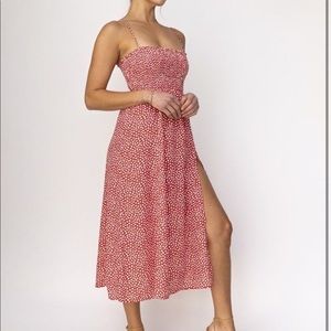 RESA Revolve Ashley Midi Dress in Poppy